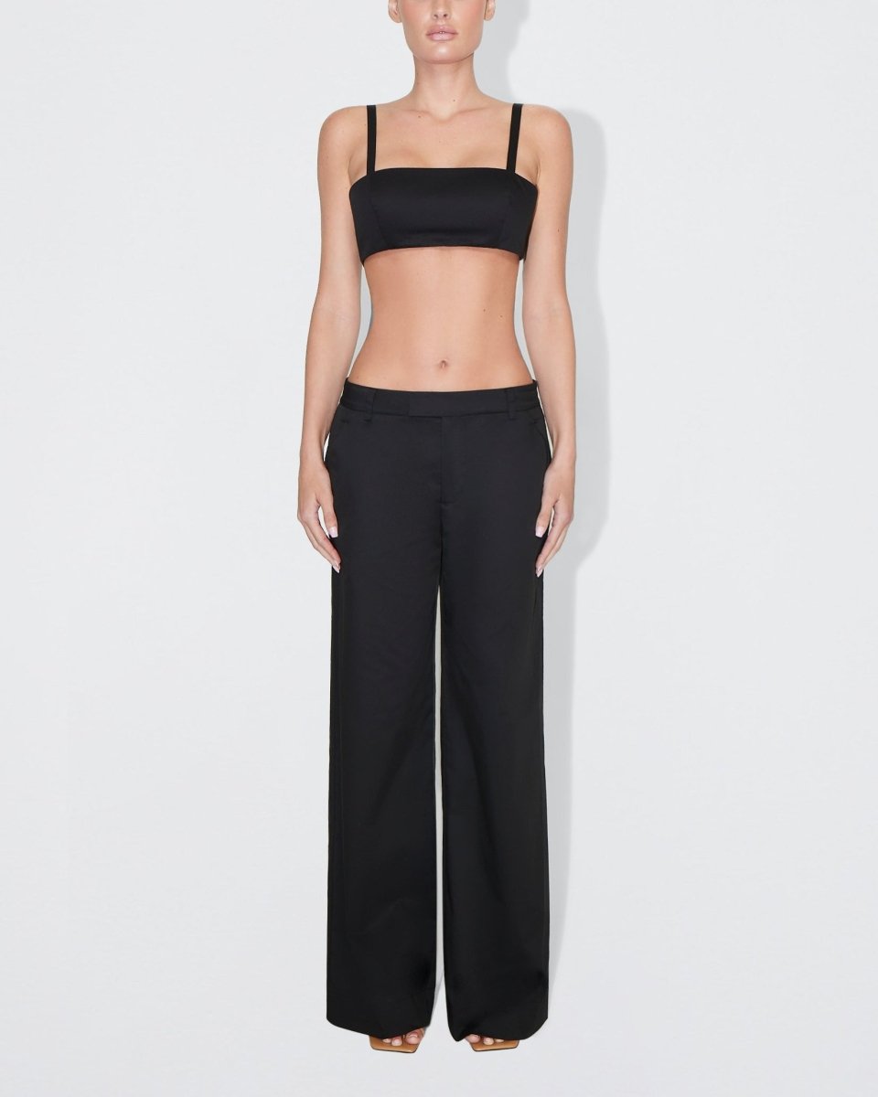 Poplin Bralette | Black