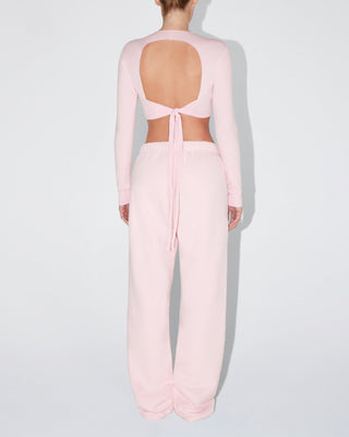 Fleece Straight Leg Pant | Orchid Pink
