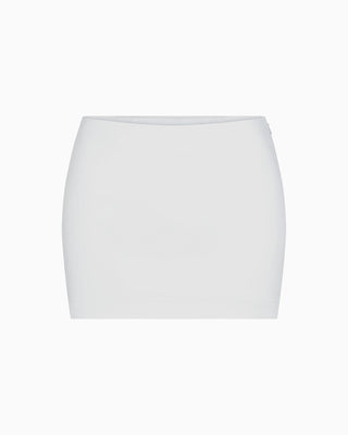 Poplin Micro Mini Skirt | Light Grey