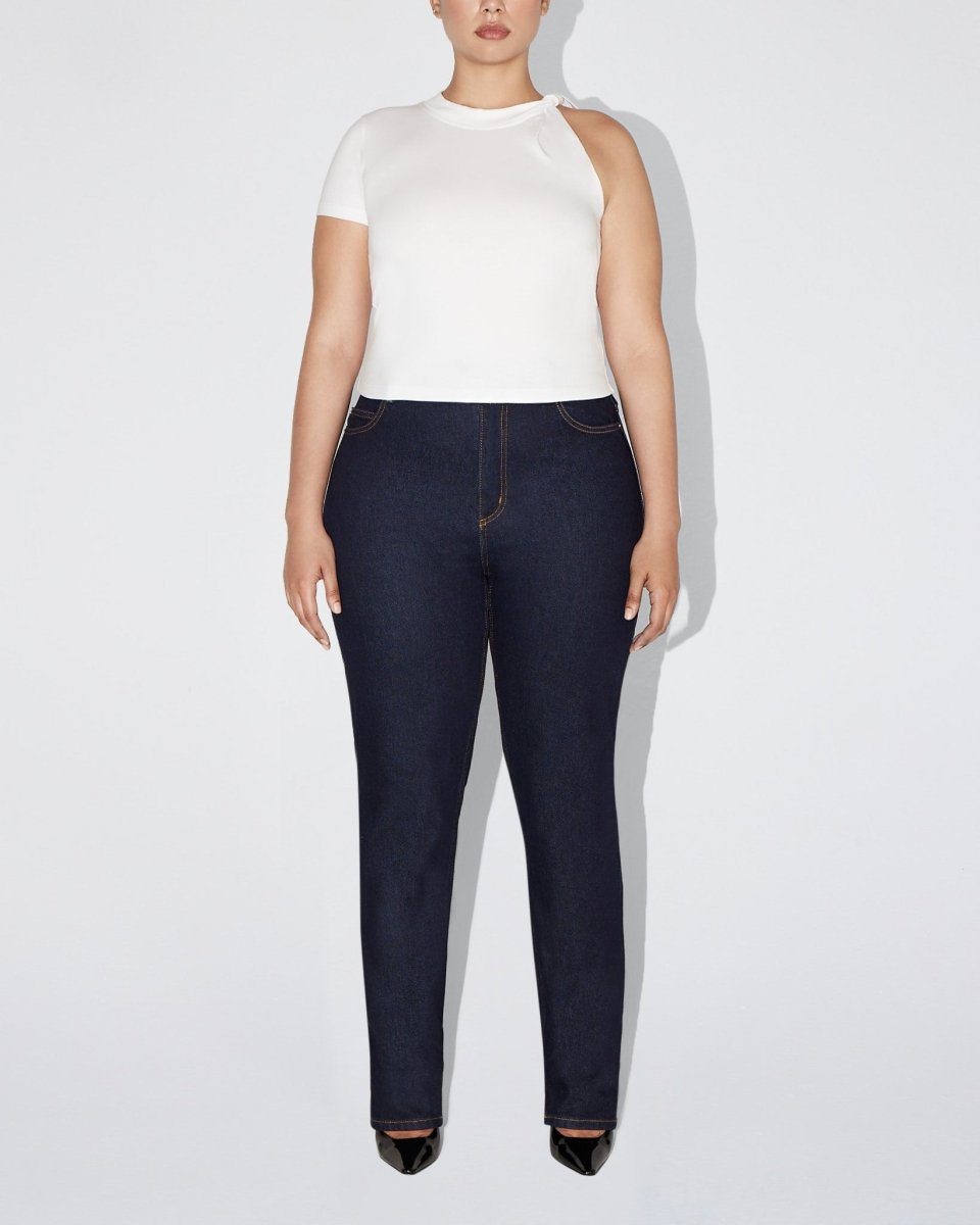 Classic Straight Leg Denim | Dark Wash