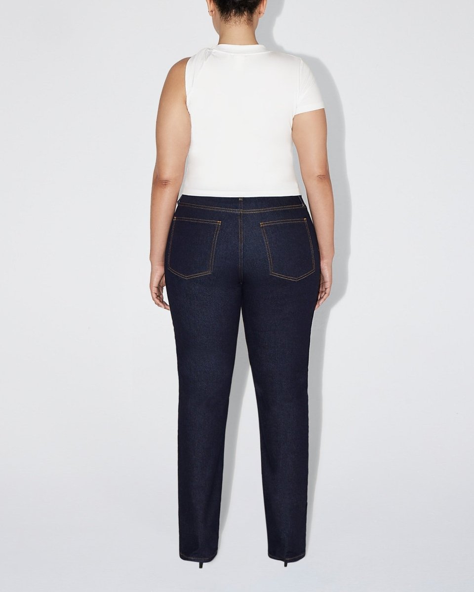 Classic Straight Leg Denim | Dark Wash