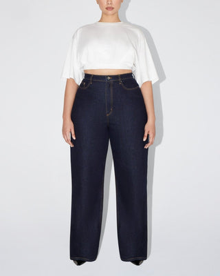 Boxy Cropped Tee | White
