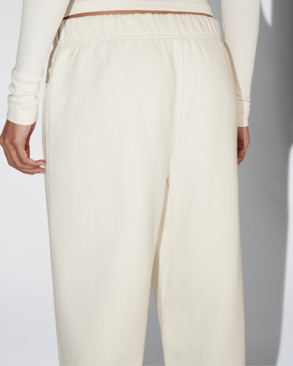 Fleece Boyfriend Jogger | Ecru