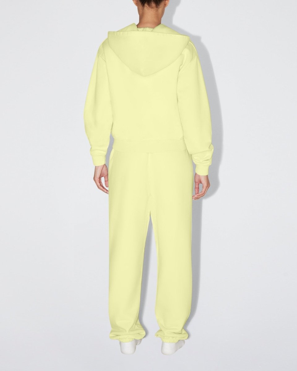 Fleece Oversized Zip Hoodie | Limoncello
