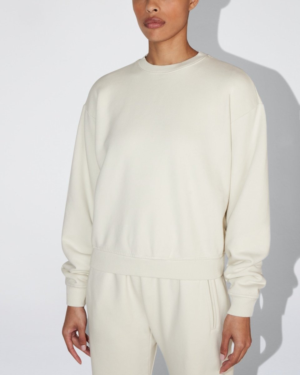 Fleece Crewneck | Ecru