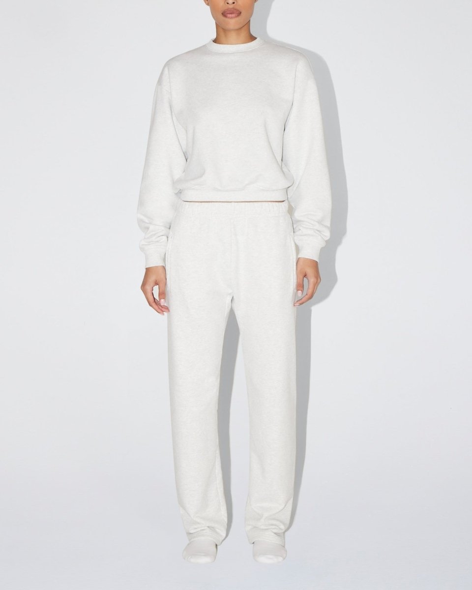 Fleece Crewneck | Light Heather Grey