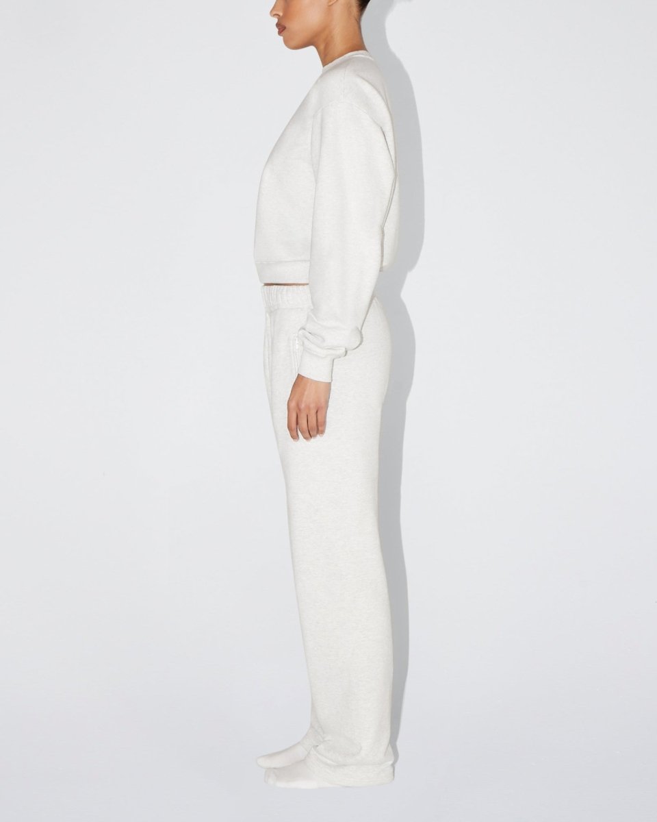 Fleece Crewneck | Light Heather Grey