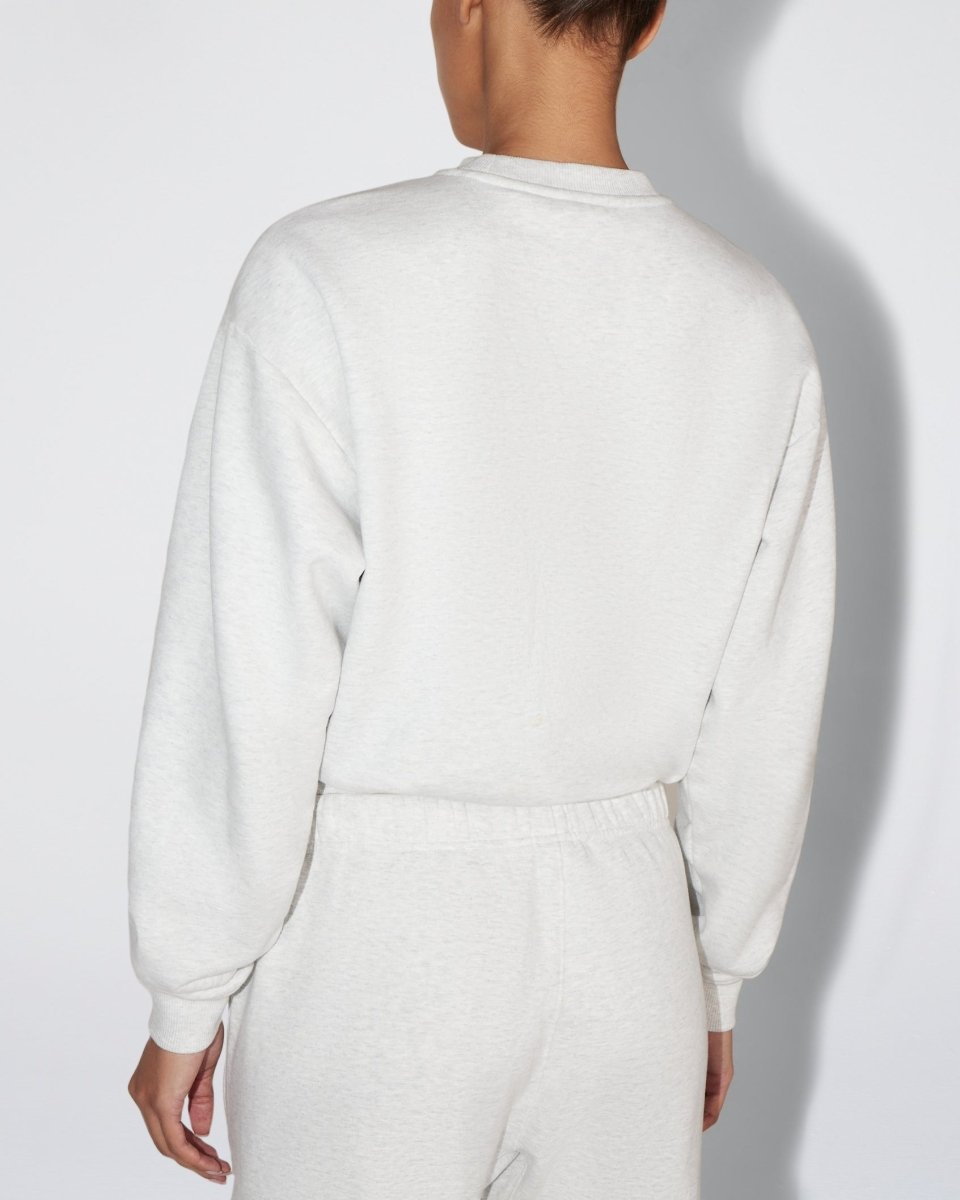 Fleece Crewneck | Light Heather Grey