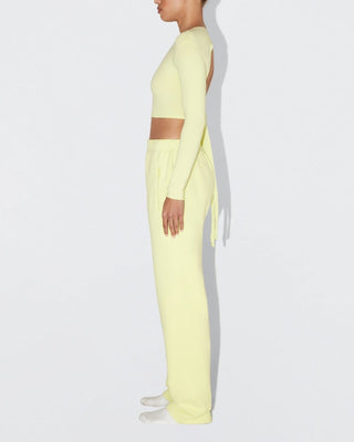 Fleece Straight Leg Pant | Limoncello