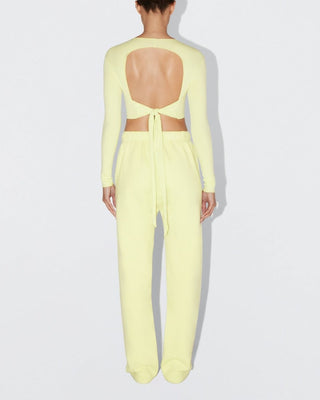 Fleece Straight Leg Pant | Limoncello