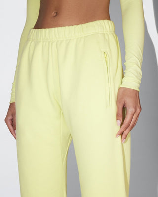Fleece Straight Leg Pant | Limoncello