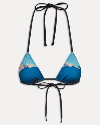 Nick String Triangle Bikini Top | Malibu Sunset