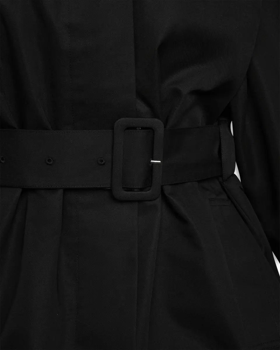 Short Trench Coat | Black