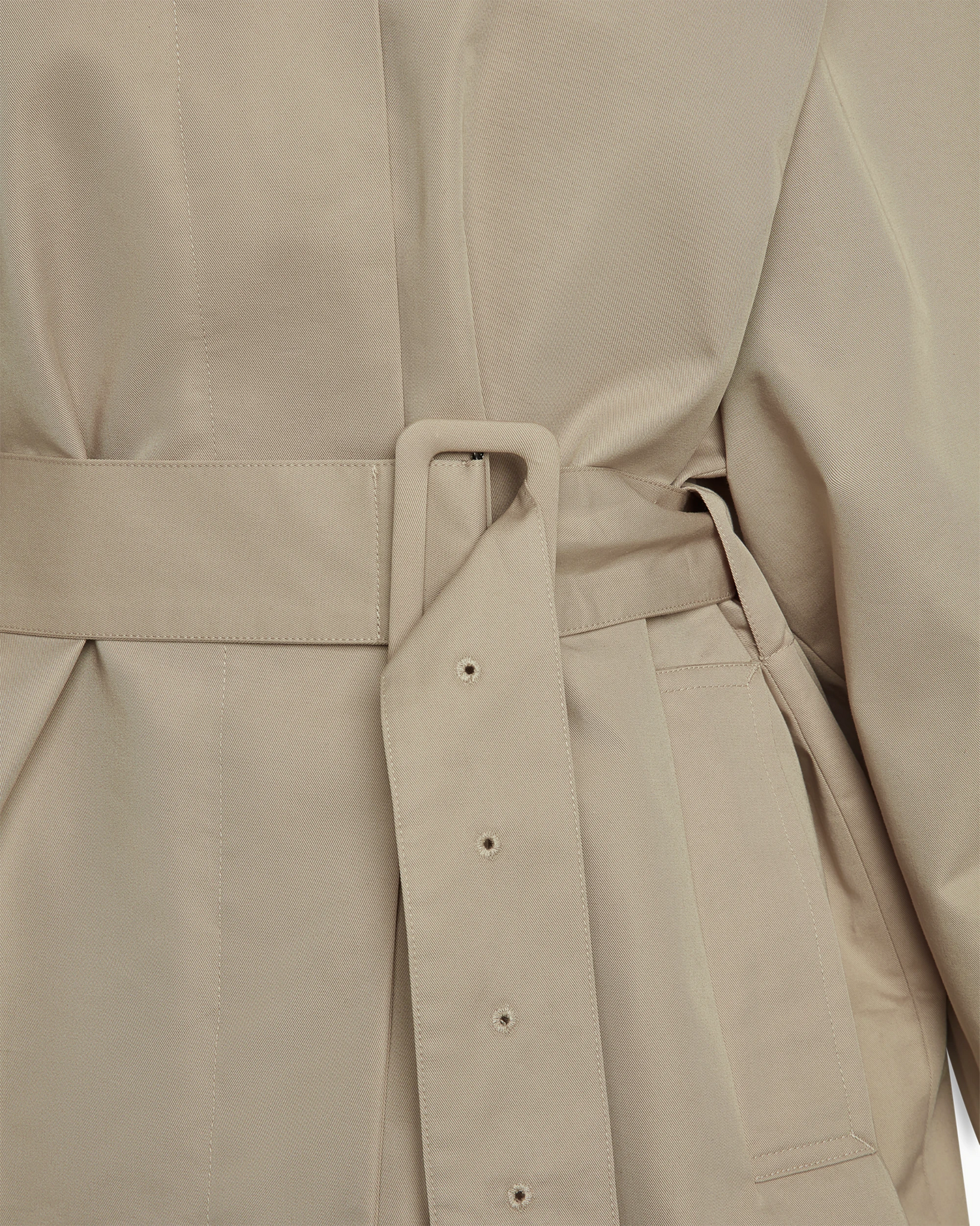 Taupe Short Trench Coat Outerwear Fitted | Khy