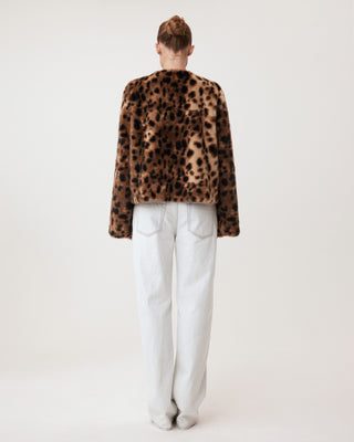 Signature Faux Fur Jacket | Leopard