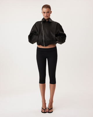 Leather Moto Jacket | Black
