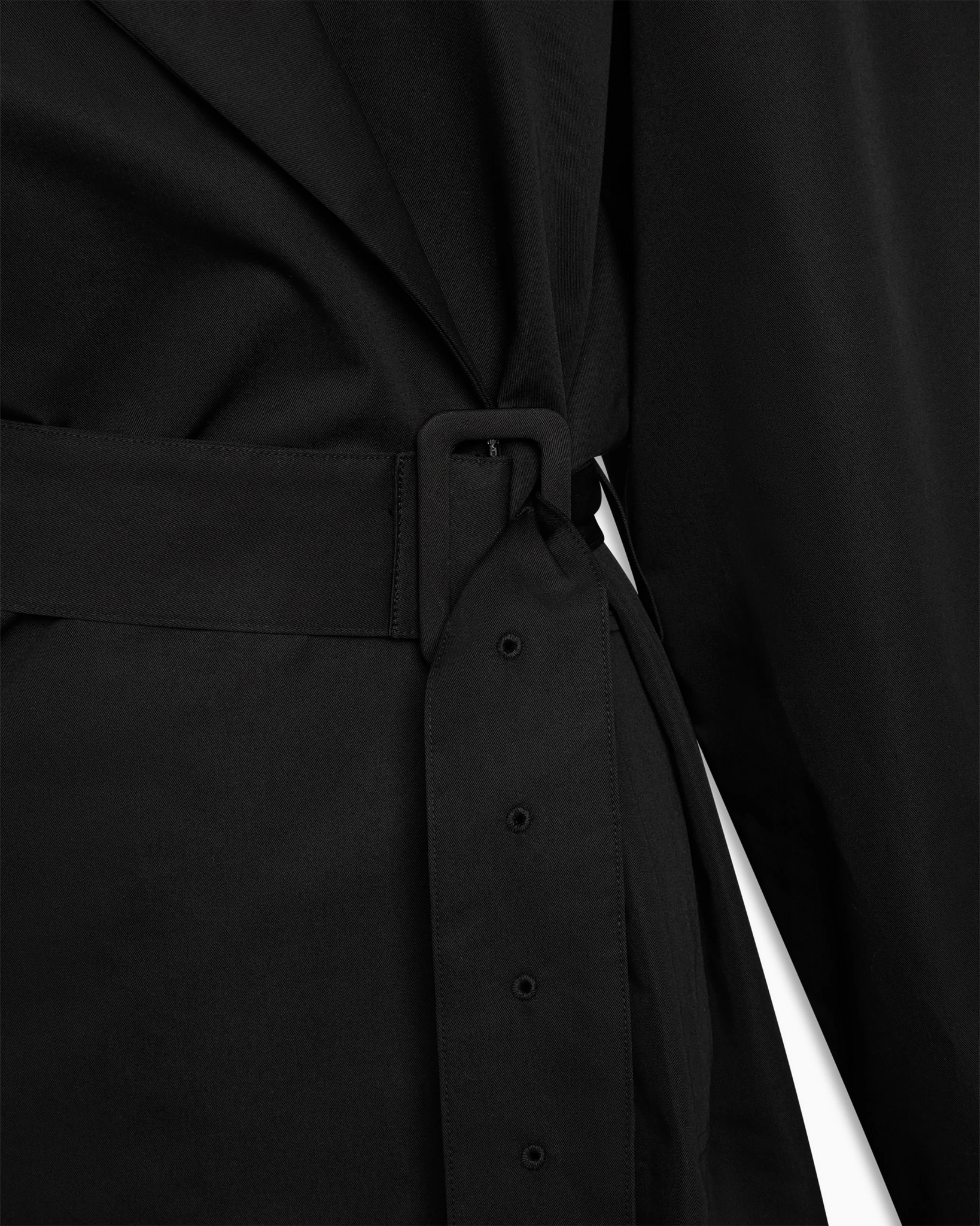 Black Relaxed Trench Coat Outerwear | Khy