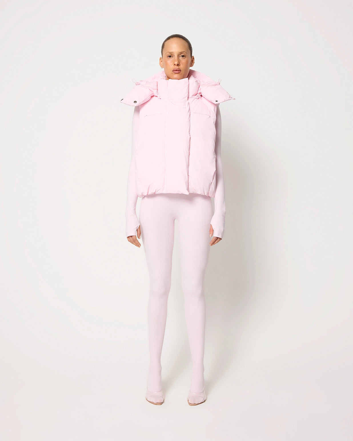 Puffer Vest | Powder Pink