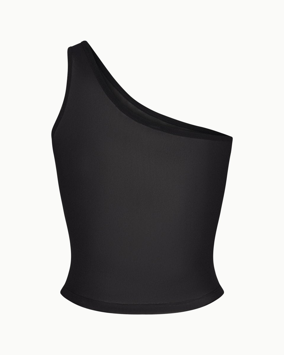 MYNEマイネ SHOULDER RIBBON TOPS/BLACK GATHER ONE SHOULDER TOPS/BLACK – MYNE