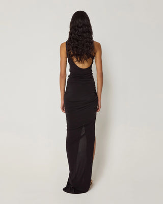 One Shoulder Cutout Tank | Black