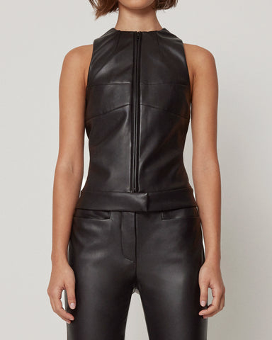 Faux Leather Trouser | Black – Khy Faux Leather Trouser | Black – Khy