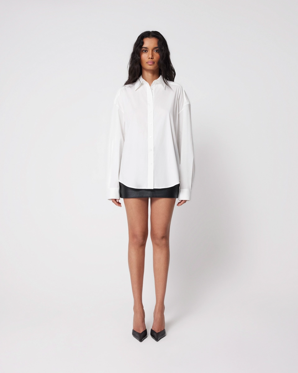 Oversized Button Down | White