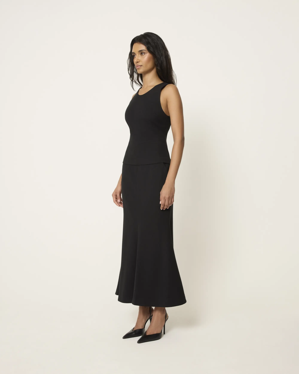 Tailored Tank Top | Black