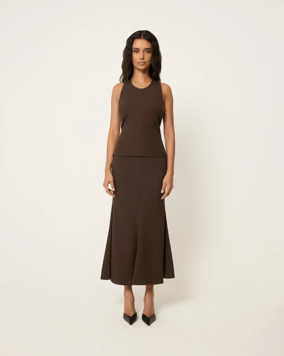 Long Tailored Skirt | Cinder
