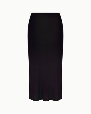 Mesh Midi Skirt | Black