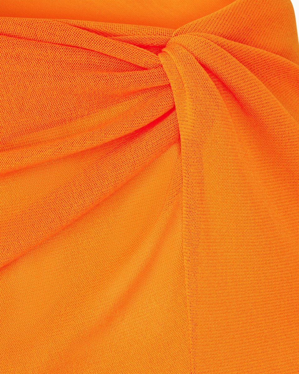 Mesh Twist Mini Skirt | Sunset