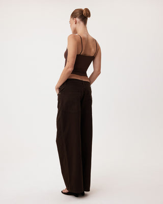 Classic Low Rise Denim | Chocolate
