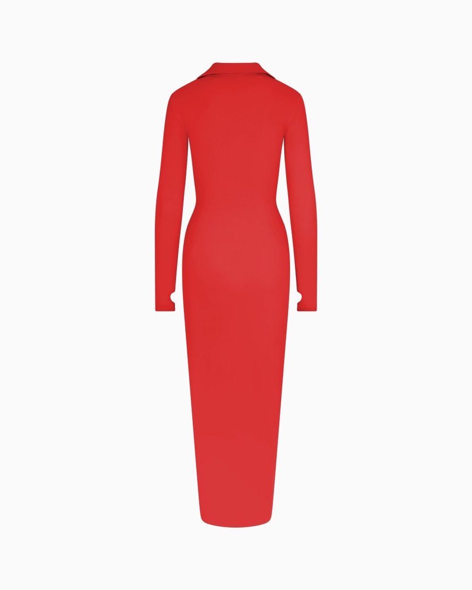 Smooth Stretch Ruched Maxi Dress | Cherry