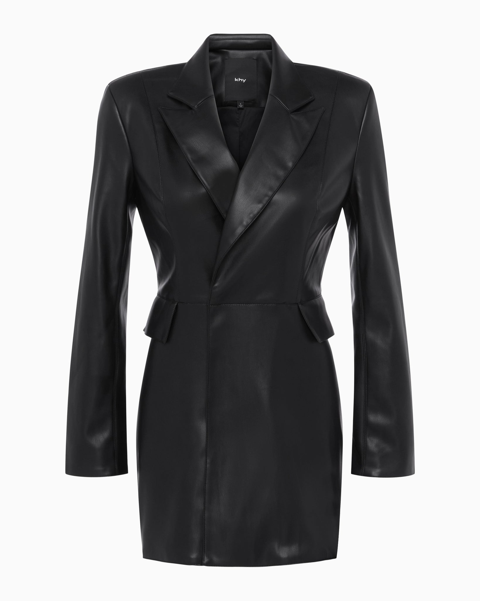 faux leather blazer dress Faux Leather Blazer Dress Scarlet / XL main image 1