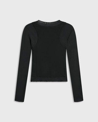 Echo Layered Tee | Black
