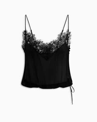 Paloma Silk Cami | Black
