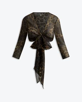 June Silk Tie Top | Leo