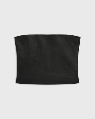 She's It Tube Top | Black Leather