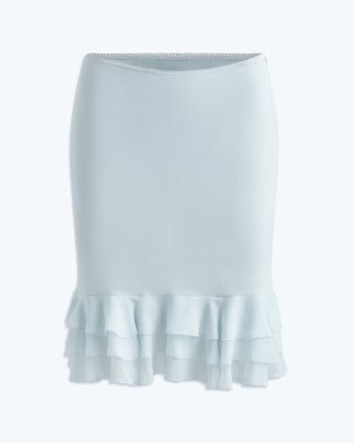 Paloma Silk Skirt | Seafoam