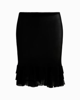Paloma Silk Skirt | Black