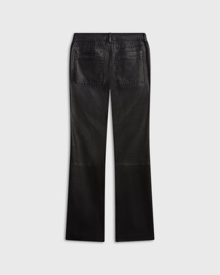 The Perfect Low-Rise Pant | Black Leather