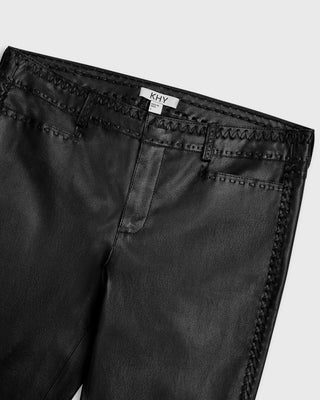 The Perfect Low-Rise Pant | Black Leather