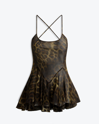 August Silk Mini Dress | Leo