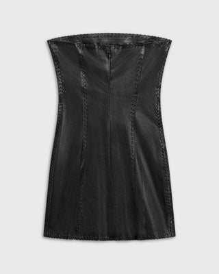 After Hours Micro Mini Dress | Black Leather