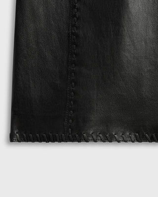 After Hours Micro Mini Dress | Black Leather