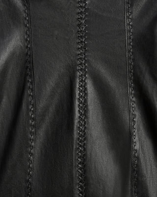 After Hours Micro Mini Dress | Black Leather