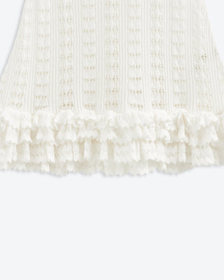 Moonlight Crochet Mini Dress | Tidal White