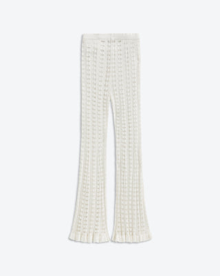 Late Summer Crochet Pant | Tidal White
