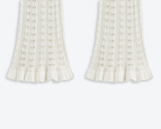 Late Summer Crochet Pant | Tidal White