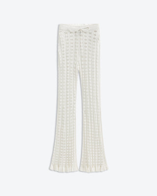 Late Summer Crochet Pant | Tidal White