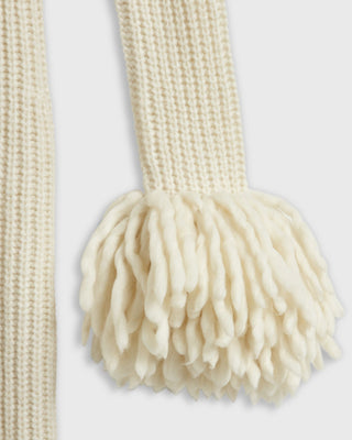 Fringe Robe Wool Cardigan | Ivory